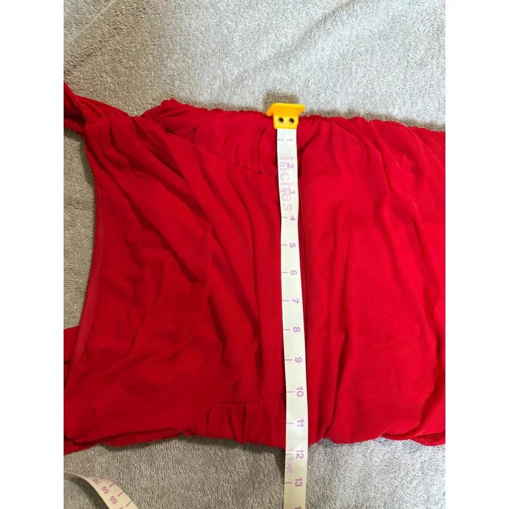 NWOT OYS Medium Red Mini Dress Off Shoulder‎ Ruched Formal Special Event Club